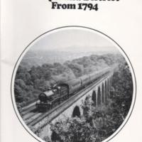 Booklet ; Railways of Marple &amp; District from 1794 : W R Burton : 1980