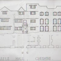 Measured Drawings of Marple Hall from National Monuments Records Centre.