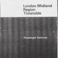 British Rail London Midland Region Timetables : 1960&#039;s