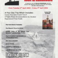 Poster : Marple Remembers : Trip to Somme Battlefields : 2002