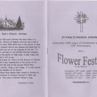 Programme for St Paul&#039;s Flower Festival : 2000