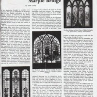 Magazine article : &quot;Stained glass at Marple Bridge&quot;  : 1954