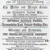 Auction of Freehold Estates in Mellor and Marple  : 1867
