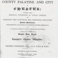 Extract : History of the County Palatine and City of Chester