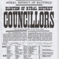 Notice of Results for Rural District of Hayfield 1898