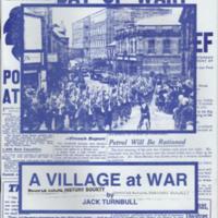 Booklet : &quot;A Village at War&quot; by Jack Turnbull : WW2