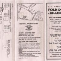 Leaflet for Folk Festival at Ridge Danyers College : 2000