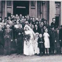 Wedding Photograph outside Brentwood House : 1946