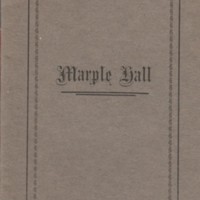 Booklet : A short Guide &amp; History of Marple Hall : 1934