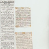 Damstead Mill : Newspaper Cuttings : 1800&#039;s :  Auction