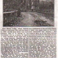 Mellor Lodge : Photographs &amp; Newspaper Article