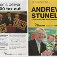 Andrew Stunnell 16th Annual Report Leaflet