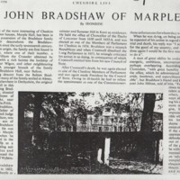 Extract : Cheshire Life : 1950 : John Bradshaw of Marple