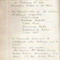 Marple Memorial Committee Meeting Minute Book : 1919 - 1923